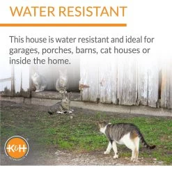 K&H Pet Products Extra-Wide Outdoor Unheated Kitty House -Pet Cat Supplies Store 100533 PT3. AC SS1800 V1624631707