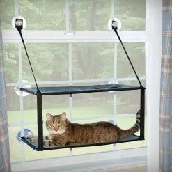 K&H Pet Products EZ Mount Double Stack Kitty Sill Cat Window Perch