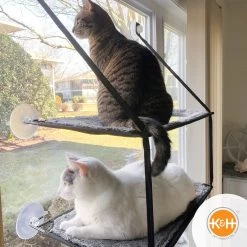K&H Pet Products EZ Mount Double Stack Kitty Sill Cat Window Perch -Pet Cat Supplies Store 100553 PT6. AC SS1800 V1630737706