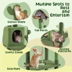 Yaheetech Cactus 70.5-in Cat Tree -Pet Cat Supplies Store 1032974 PT3. AC SS1800 V1702673987