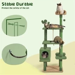 Yaheetech Cactus 70.5-in Cat Tree -Pet Cat Supplies Store 1032974 PT5. AC SS1800 V1702673987