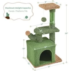 Yaheetech Cactus 29-in Cat Tree -Pet Cat Supplies Store 1032998 PT2. AC SS1800 V1702673932