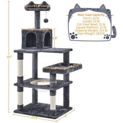 Yaheetech Multi-Level 55-in Cat Tree & Condo 11 Yaheetech Multi-Level 55-in Cat Tree & Condo -Pet Cat Supplies Store 1033022 PT2. AC SS1800 V1702673564