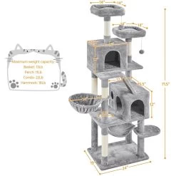 Yaheetech Multi-Level 71.5-in Cat Tree -Pet Cat Supplies Store 1033086 PT2. AC SS1800 V1702673566