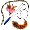 Pet Fit For Life 3 Feather Dual Rod Wand Cat Toy -Pet Cat Supplies Store 109316 MAIN. AC SS1800 V1487100250