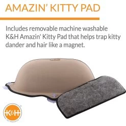 K&H Pet Products EZ Mount Kitty Sill Cat Window Perch -Pet Cat Supplies Store 121177 PT3. AC SS1800 V1630732648