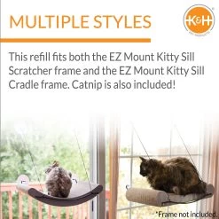 K&H Pet Products EZ Mount Window Scratcher Kitty Sill Cradle Refill -Pet Cat Supplies Store 121337 PT3. AC SS1800 V1637624522