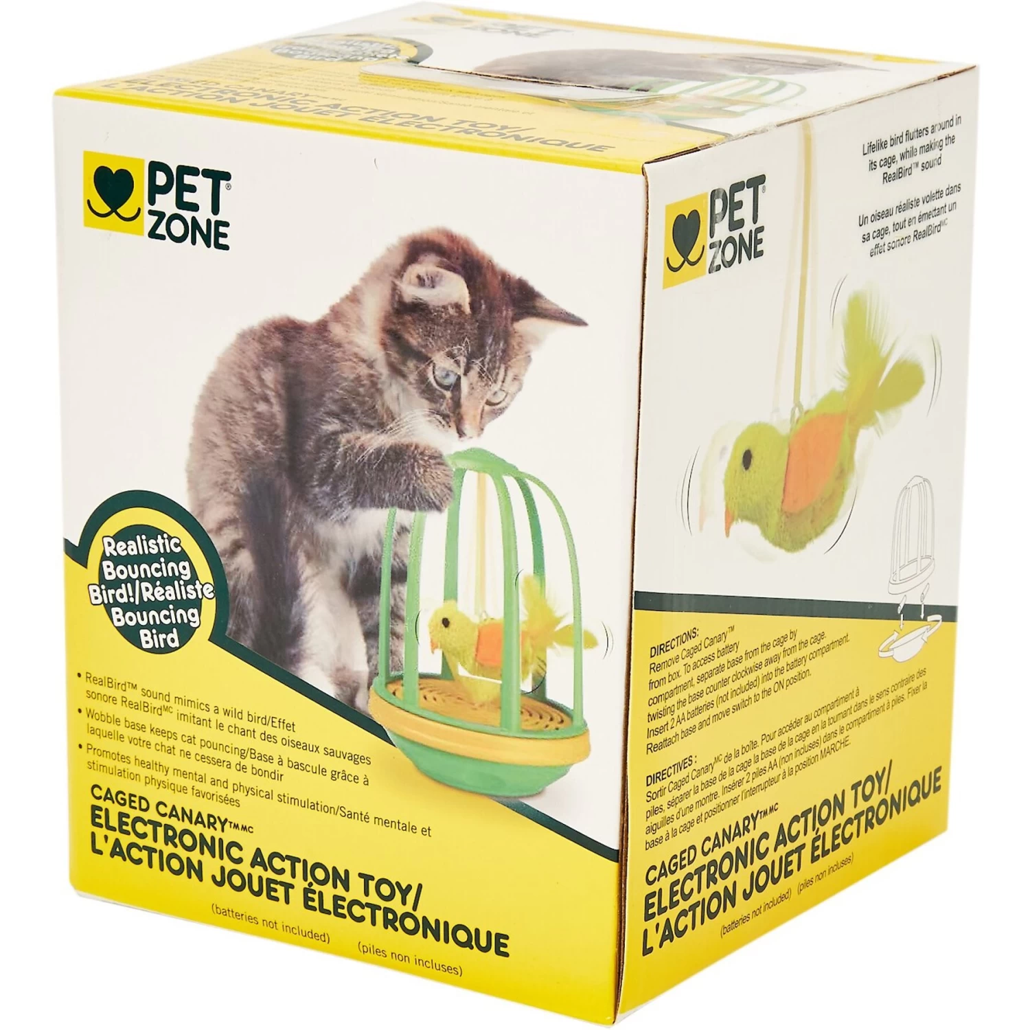 Pet Zone Caged Canary Interactive Cat Toy 4 Pet Zone Caged Canary Interactive Cat Toy - Image 2