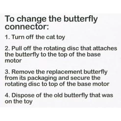 Pet Zone Fly By Replacement Butterfly Cat Toy -Pet Cat Supplies Store 122852 PT4. AC SS1800 V1545248538