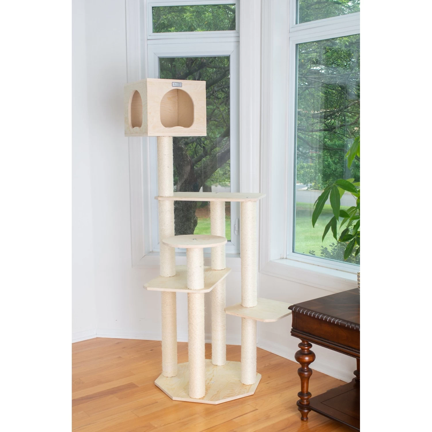 Armarkat 69-in Wooden Cat Tree & Condo 6 Armarkat 69-in Wooden Cat Tree & Condo - Image 4