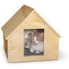 K&H Pet Products Birchwood Manor Indoor & Outdoor Wooden Cat House, Natural Wood -Pet Cat Supplies Store 131907 MAIN. AC SS1800 V1637624792