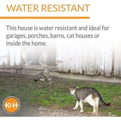 K&H Pet Products Birchwood Manor Indoor & Outdoor Wooden Cat House, Natural Wood -Pet Cat Supplies Store 131907 PT4. AC SS1800 V1637628691