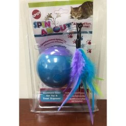 Ethical Pet Spin About Electronic Laser & Treat Dispenser Cat Toy, Color Varies -Pet Cat Supplies Store 152184 PT2. AC SS1800 V1537366662