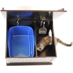 Designer Pet Products Catbox Enclosure Litter Box -Pet Cat Supplies Store 152533 PT3. AC SS1800 V1537547593