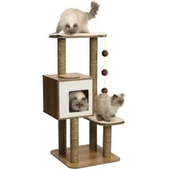Vesper High Base 47.8-in Modern Cat Tree & Condo
