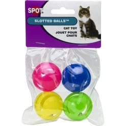 Ethical Pet Spot Slotted Balls Cat Toy, 4-pack -Pet Cat Supplies Store 154211 PT7. AC SS1800 V1542403940