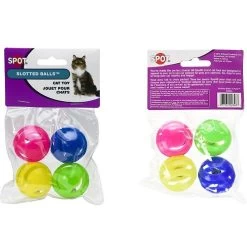 Ethical Pet Spot Slotted Balls Cat Toy, 4-pack -Pet Cat Supplies Store 154211 PT8. AC SS1800 V1546900036