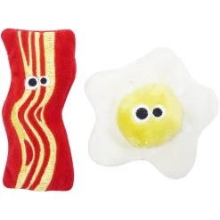 Mad Cat Brunch Buddies Bacon N' Eggs Catnip & Silvervine Cat Toy