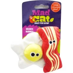 Mad Cat Brunch Buddies Bacon N' Eggs Catnip & Silvervine Cat Toy 11 Mad Cat Brunch Buddies Bacon N' Eggs Catnip & Silvervine Cat Toy -Pet Cat Supplies Store 157306 PT7. AC SS1800 V1546534223