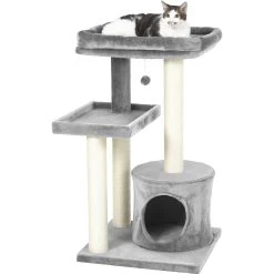 Frisco 42-in Heavy Duty Faux Fur Cat Tree & Condo -Pet Cat Supplies Store 169398 PT5. AC SS1800 V1584453369