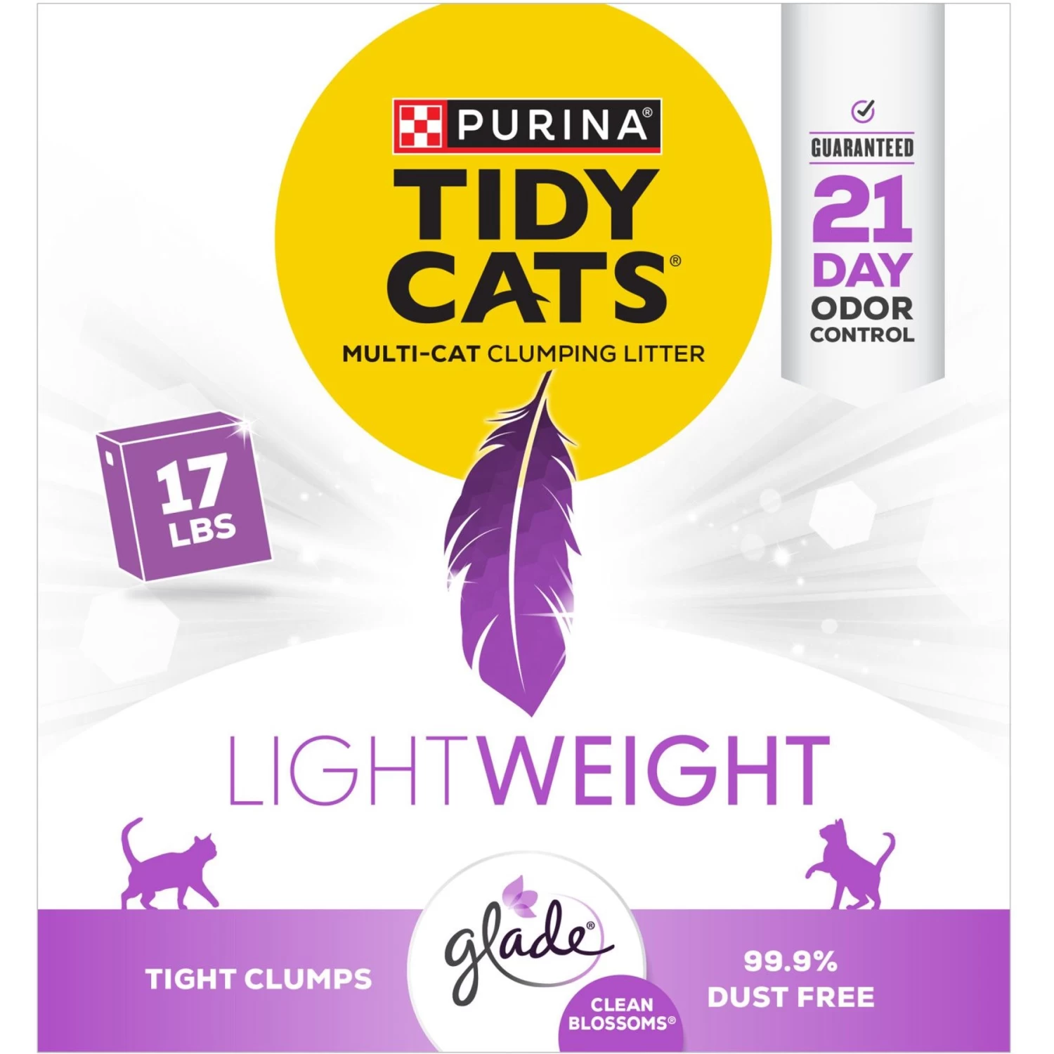 Tidy Cats Lightweight Glade Blossoms Scented Clumping Clay Cat Litter 3 Tidy Cats Lightweight Glade Blossoms Scented Clumping Clay Cat Litter