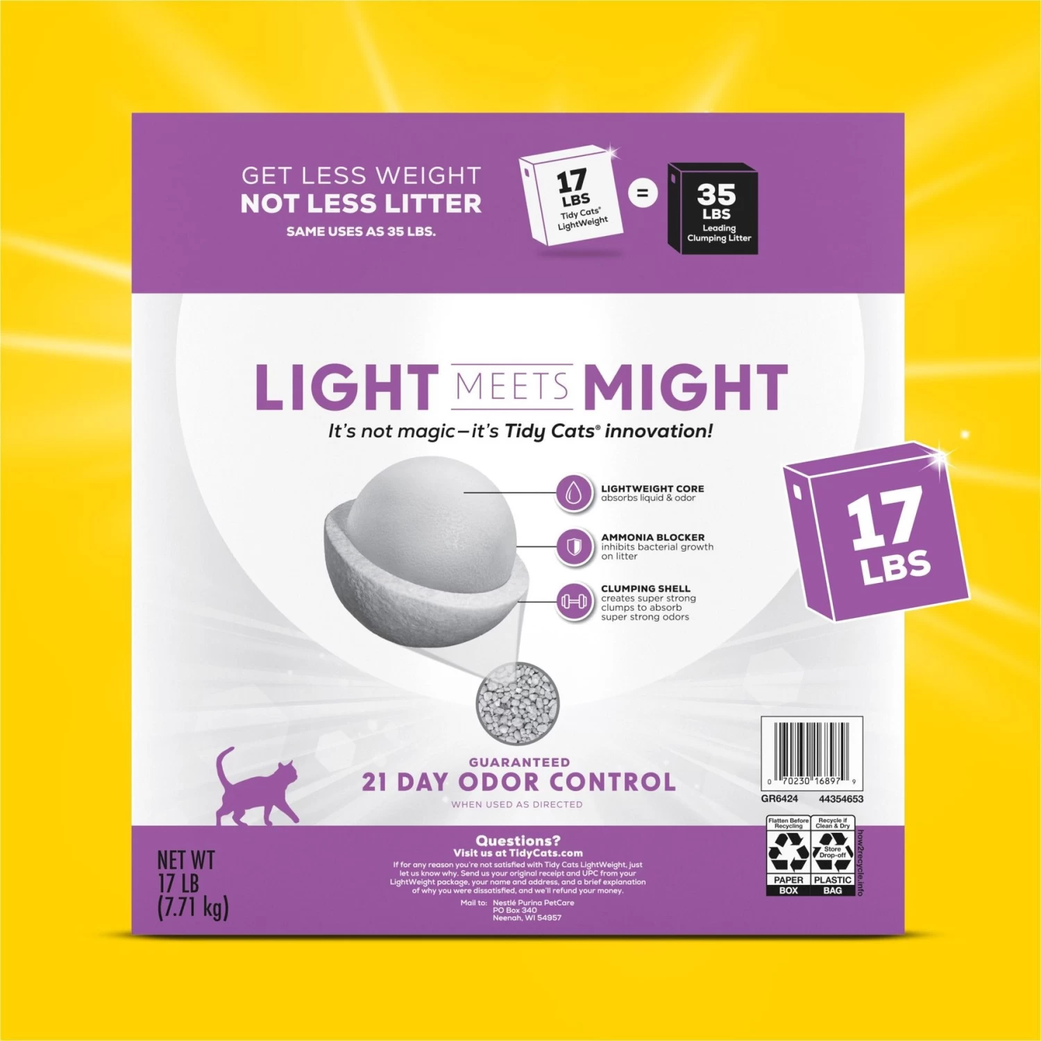 Tidy Cats Lightweight Glade Blossoms Scented Clumping Clay Cat Litter 5 Tidy Cats Lightweight Glade Blossoms Scented Clumping Clay Cat Litter - Image 3