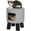 MidWest 1-Story Feline Nuvo Stella Cat Condo, Silver -Pet Cat Supplies Store 176500 MAIN. AC SS1800 V1559591527