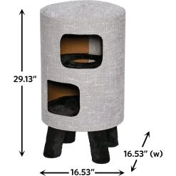 MidWest 2-Story Modern Feline Nuvo Stella Cat Condo -Pet Cat Supplies Store 176501 PT2. AC SS1800 V1559591576