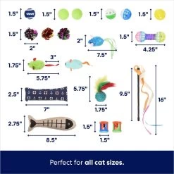 Frisco Plush, Teaser, Ball & Tri-Tunnel Variety Pack Cat Toy With Catnip, 20 Count 9 Frisco Plush, Teaser, Ball & Tri-Tunnel Variety Pack Cat Toy With Catnip, 20 Count -Pet Cat Supplies Store 178161 PT2. AC SS1800 V1676413725