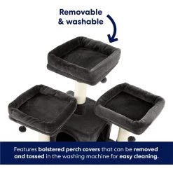 Frisco 68-in Faux Fur Cat Tree & Condo -Pet Cat Supplies Store 180384 PT3. AC SS1800 V1669908644