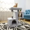 Frisco 33-in Faux Fur Cat Tree & Condo