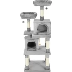 Frisco 61-in Faux Fur Cat Tree & Condo -Pet Cat Supplies Store 180395 PT4. AC SS1800 V1584453066