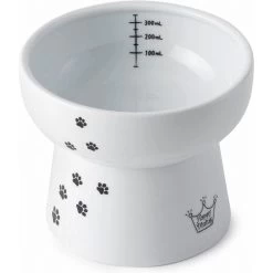 Necoichi Ceramic Elevated Cat Water Bowl