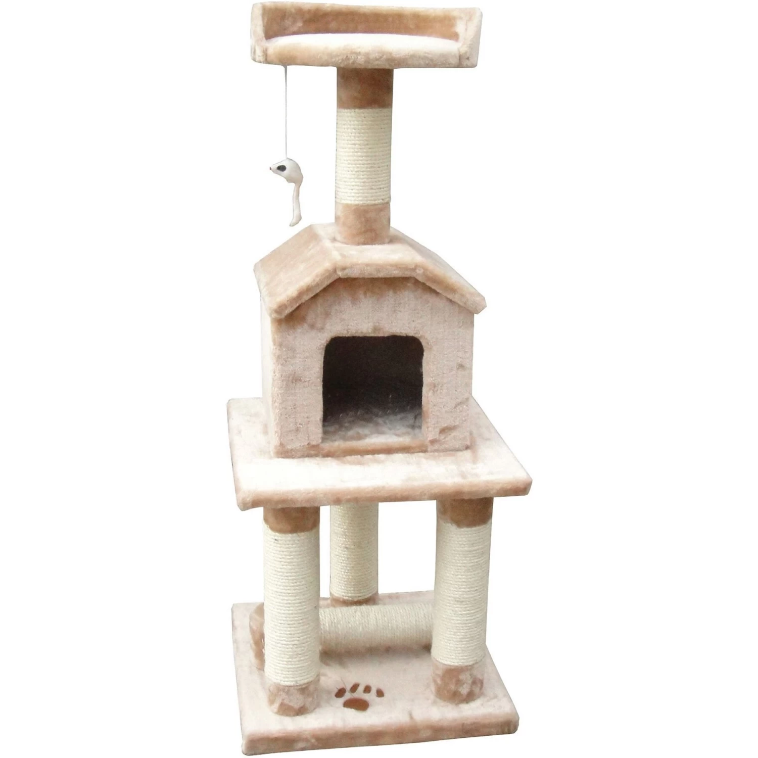 EliteField 45-in Faux Fur Cat Tree & Condo 3 EliteField 45-in Faux Fur Cat Tree & Condo