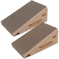Best Pet Supplies Catify Slope Catnip Scratcher Cat Toy, 2 Count