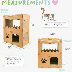 Petique Feline Penthouse Cat Scratcher -Pet Cat Supplies Store 193980 PT3. AC SS1800 V1566335252