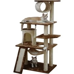 Go Pet Club 53-in Faux Fur Cat Tree & Condo -Pet Cat Supplies Store 197655 PT2. AC SS1800 V1702056823