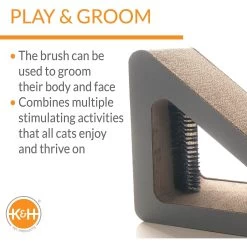 K&H Pet Products Creative Kitty Scratch, Ramp & Groom Cat Toy With Catnip -Pet Cat Supplies Store 199113 PT1. AC SS1800 V1622600258