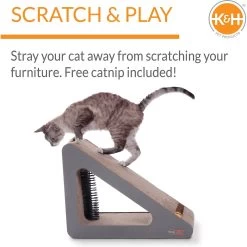 K&H Pet Products Creative Kitty Scratch, Ramp & Groom Cat Toy With Catnip -Pet Cat Supplies Store 199113 PT3. AC SS1800 V1622584377
