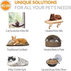 K&H Pet Products Creative Kitty Scratch, Ramp & Groom Cat Toy With Catnip -Pet Cat Supplies Store 199113 PT6. AC SS1800 V1622599046
