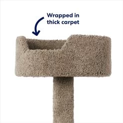 Frisco 65-in Real Carpet Wooden Cat Tree -Pet Cat Supplies Store 208934 PT2. AC SS1800 V1667229260