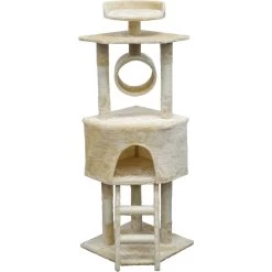 Go Pet Club 56-in Economical Cat Tree & Sisal Covered Posts, Beige -Pet Cat Supplies Store 217073 pt1. AC SS1800 V1579196019