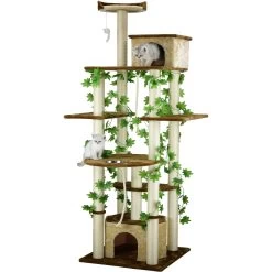 Go Pet Club 85-in Forest With Leaves Cat Tree, Beige/ Brown 8 Go Pet Club 85-in Forest With Leaves Cat Tree, Beige/ Brown -Pet Cat Supplies Store 217158 PT2. AC SS1800 V1702056827