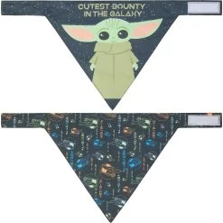 STAR WARS THE MANDALORIAN GROGU "Cutest Bounty" Reversible Dog & Cat Bandana -Pet Cat Supplies Store 220290 PT6. AC SS1800 V1646442983