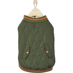 Frisco Mediumweight Insulated Quilted Bomber Dog & Cat Coat -Pet Cat Supplies Store 223977 PT3. AC SS1800 V1599054413