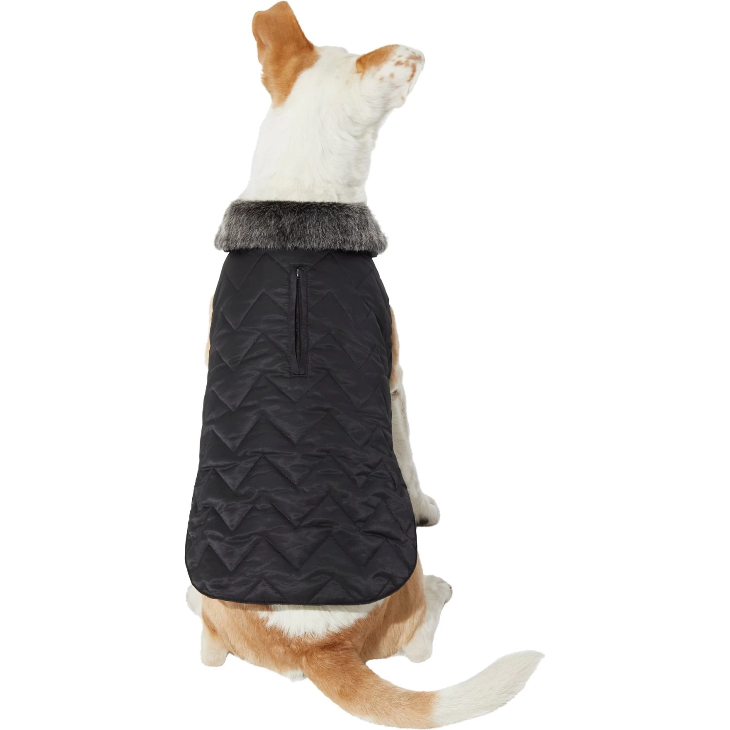 Frisco Mediumweight Chevron Insulated Quilted Dog & Cat Coat 3 Frisco Mediumweight Chevron Insulated Quilted Dog & Cat Coat
