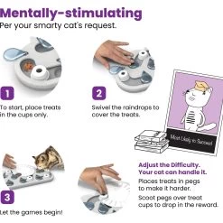 Nina Ottosson By Outward Hound Rainy Day Puzzle & Play Cat Toy -Pet Cat Supplies Store 227102 PT5. AC SS1800 V1636519621