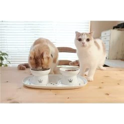 Necoichi Double Dining Tray Set & Elevated Cat Bowls -Pet Cat Supplies Store 230660 PT6. AC SS1800 V1631311878