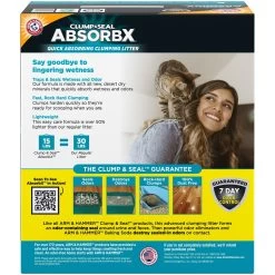 Arm & Hammer Litter Clump & Seal AbsorbX Absorbing Unscented Multi-Cat Cat Litter -Pet Cat Supplies Store 232642 PT3. AC SS1800 V1615933961