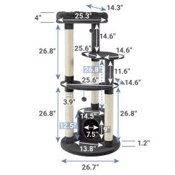 Frisco Heavy Duty Faux Fur Cat Tree & Condo -Pet Cat Supplies Store 238157 PT1. AC SS1800 V1617026122